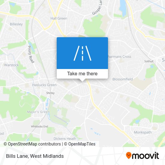 Bills Lane map
