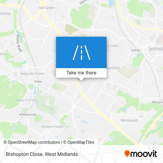 Bishopton Close map
