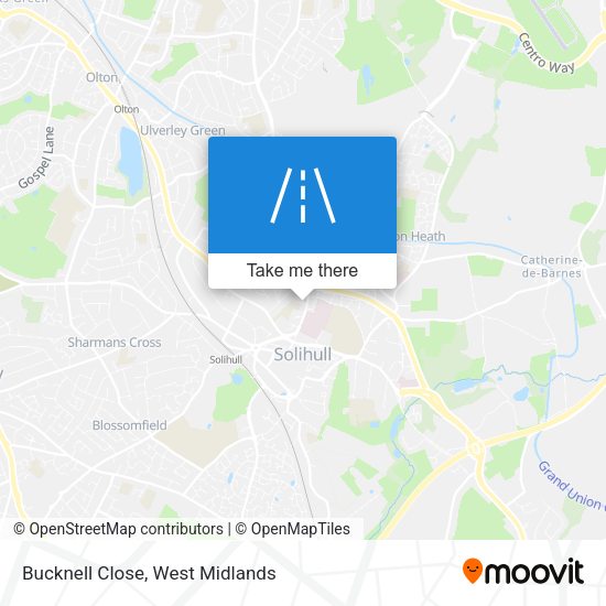 Bucknell Close map