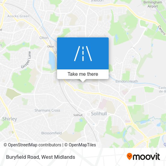 Buryfield Road map