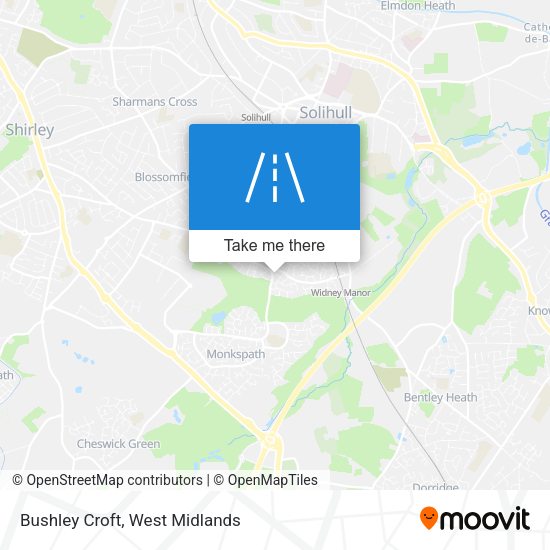 Bushley Croft map