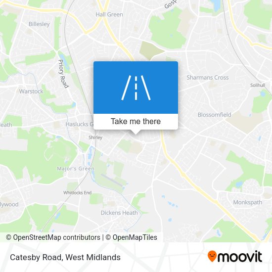 Catesby Road map