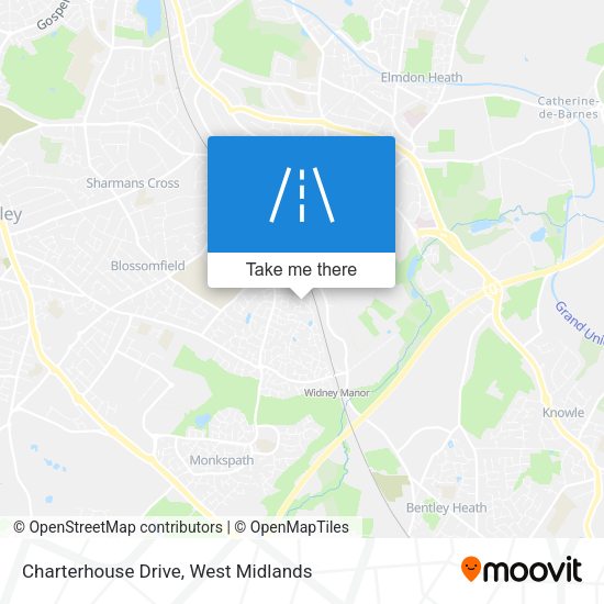 Charterhouse Drive map