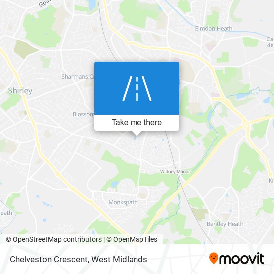 Chelveston Crescent map