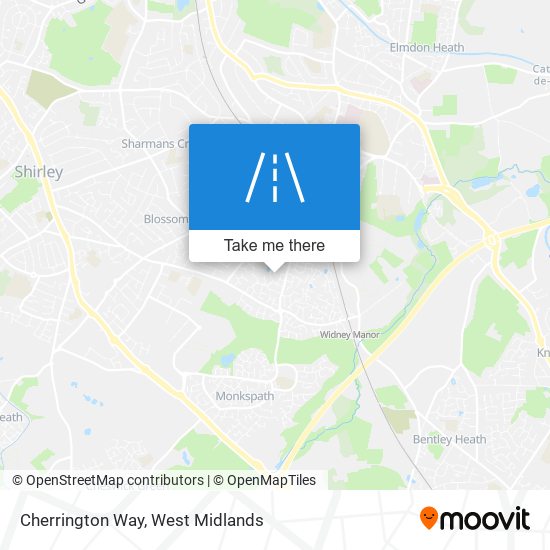 Cherrington Way map
