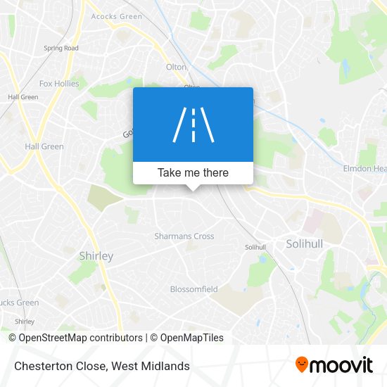 Chesterton Close map