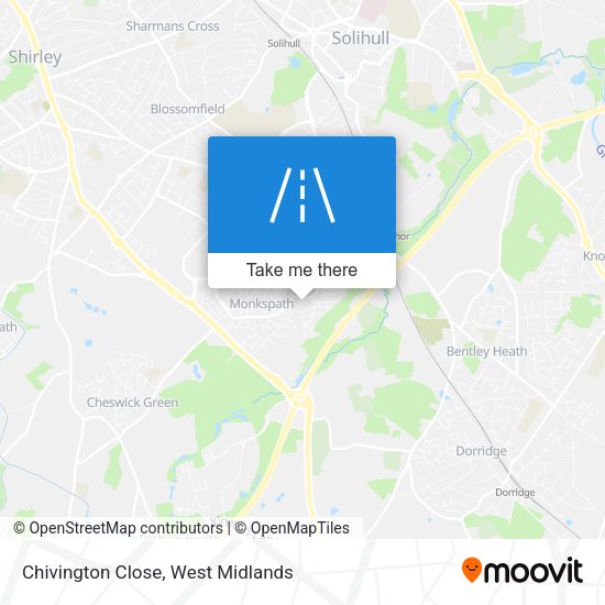 Chivington Close map
