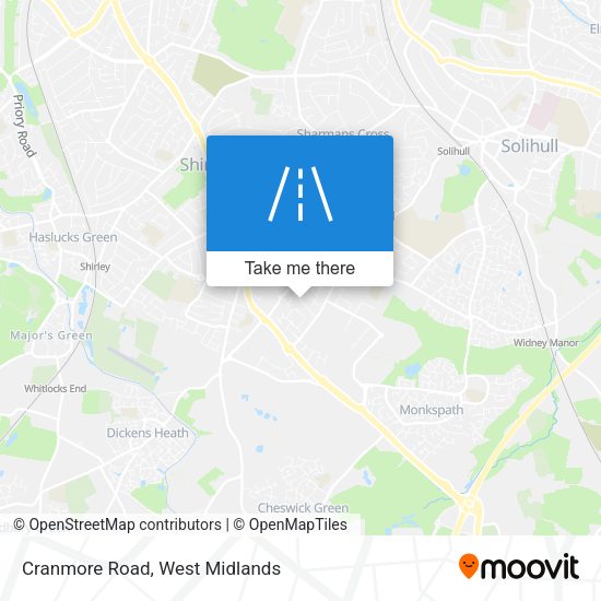 Cranmore Road map