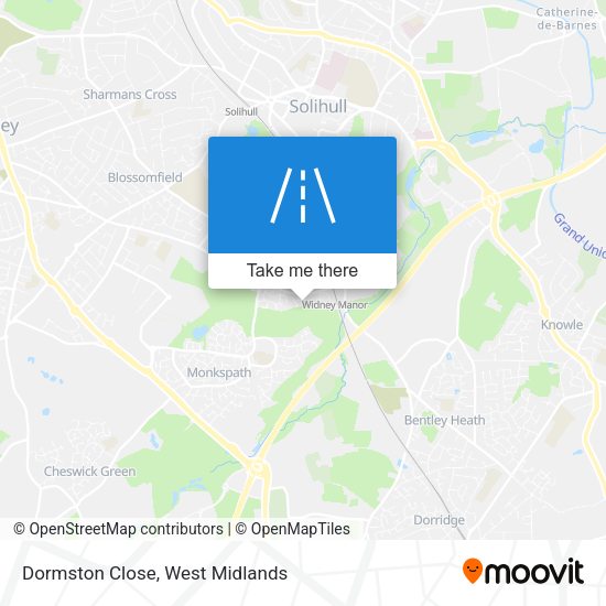 Dormston Close map