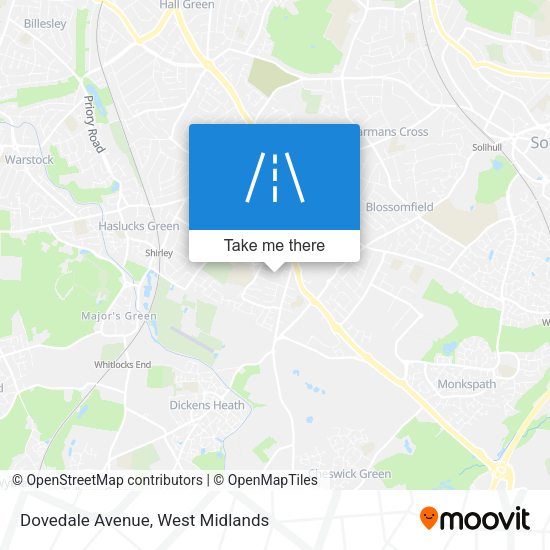 Dovedale Avenue map