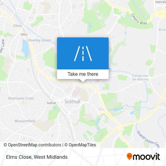 Elms Close map