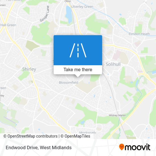 Endwood Drive map