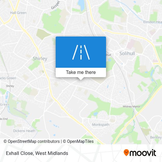Exhall Close map