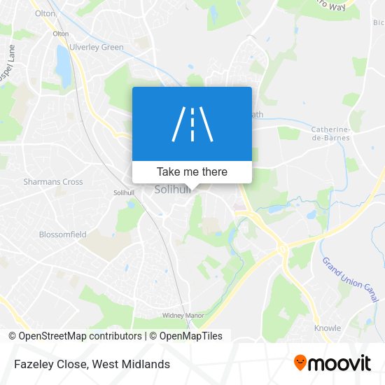Fazeley Close map