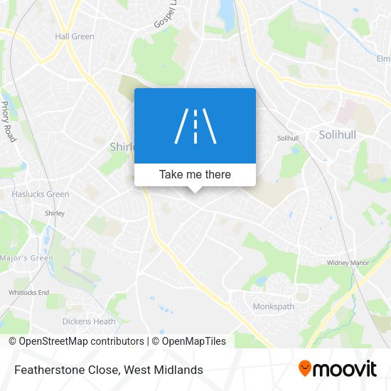 Featherstone Close map