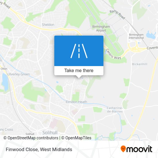 Finwood Close map