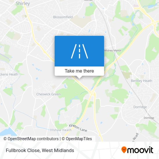 Fullbrook Close map