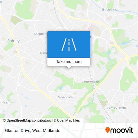 Glaston Drive map