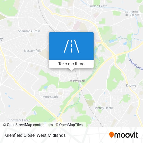Glenfield Close map
