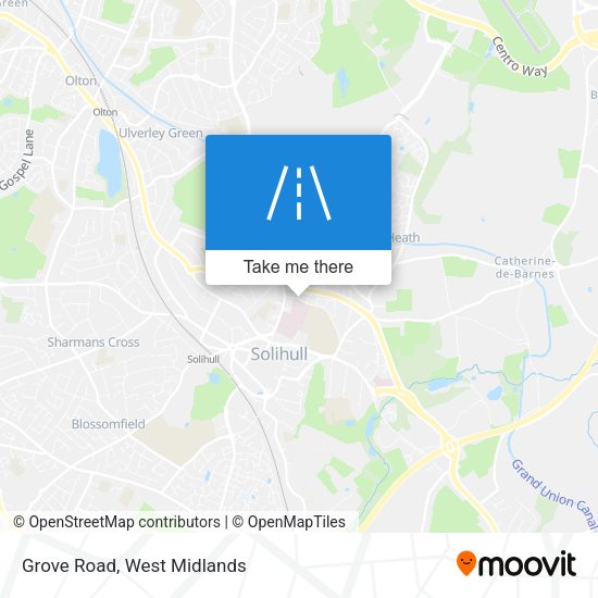 Grove Road map