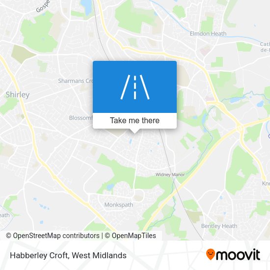 Habberley Croft map