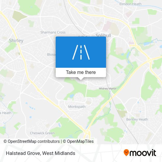 Halstead Grove map