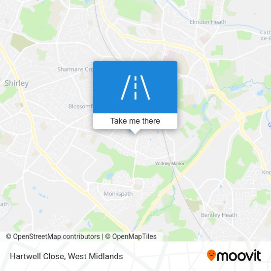 Hartwell Close map
