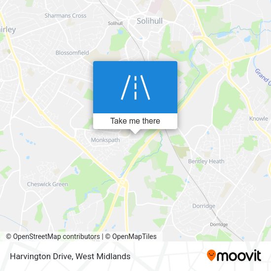 Harvington Drive map
