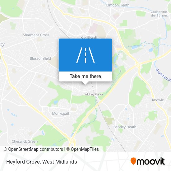 Heyford Grove map