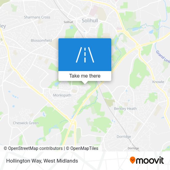 Hollington Way map
