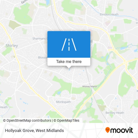 Hollyoak Grove map