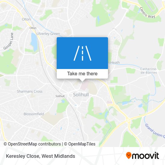 Keresley Close map