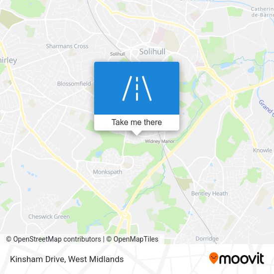 Kinsham Drive map