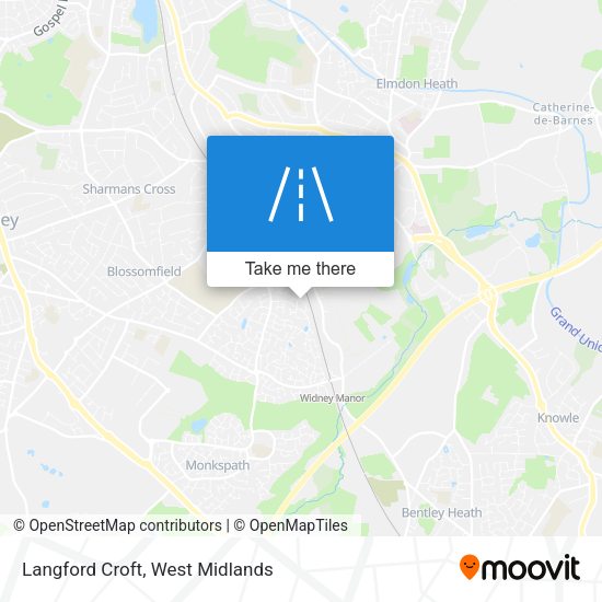 Langford Croft map