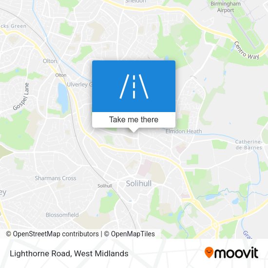 Lighthorne Road map