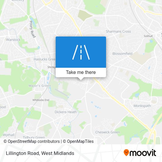 Lillington Road map