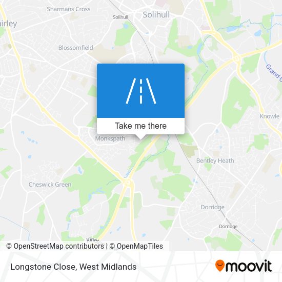 Longstone Close map