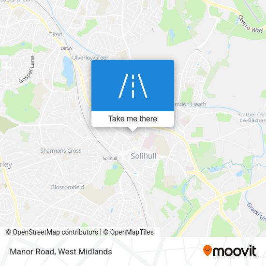Manor Road map