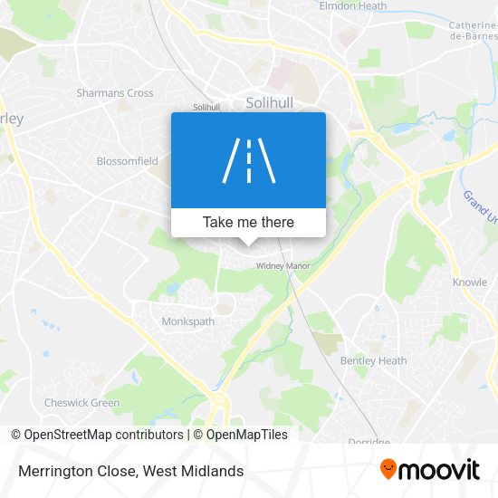 Merrington Close map