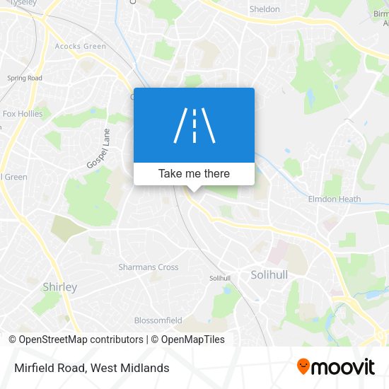 Mirfield Road map