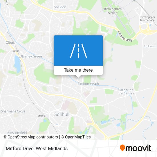 Mitford Drive map