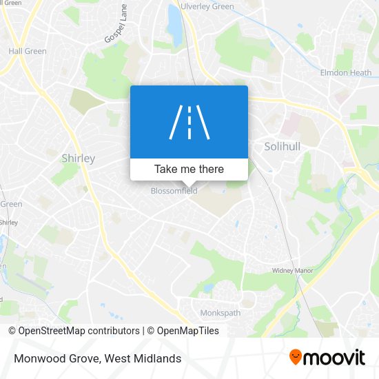 Monwood Grove map