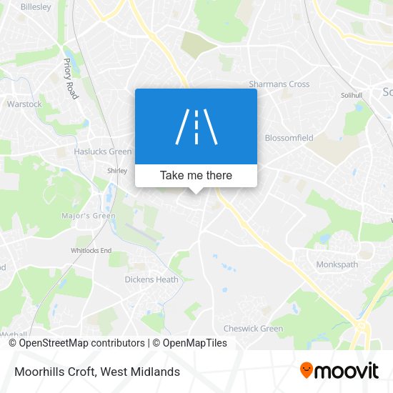 Moorhills Croft map