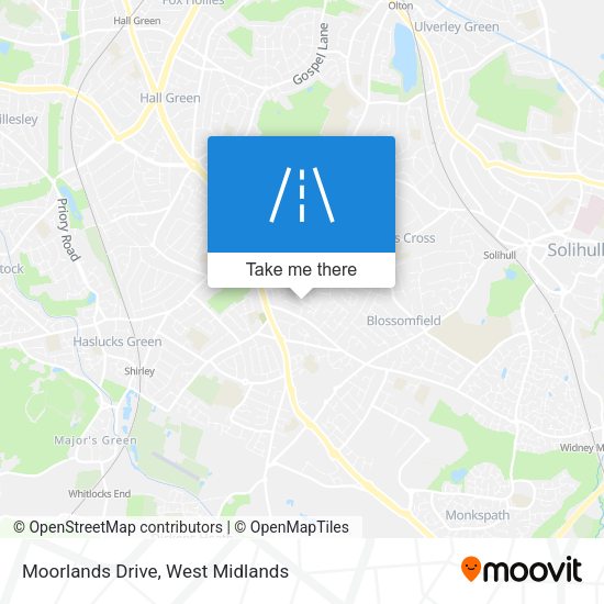 Moorlands Drive map