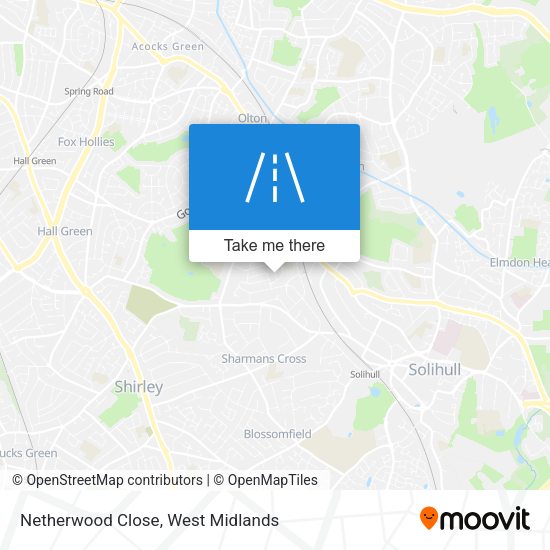 Netherwood Close map