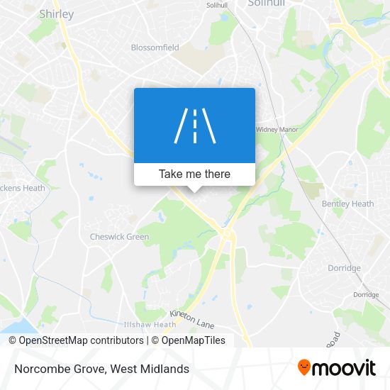 Norcombe Grove map