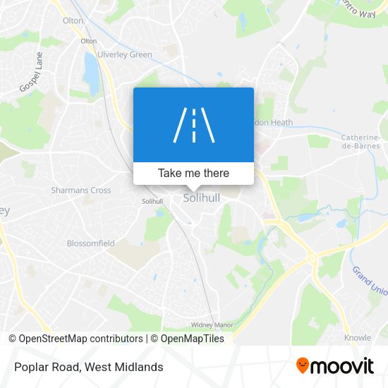 Poplar Road map