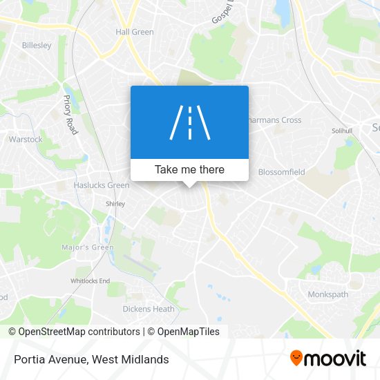 Portia Avenue map