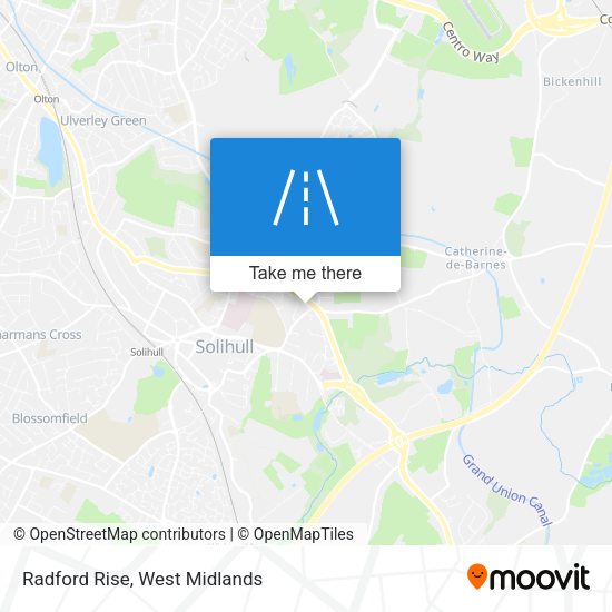 Radford Rise map