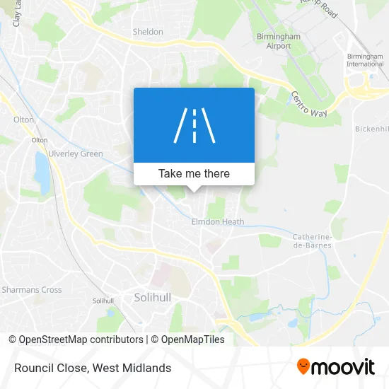 Rouncil Close map